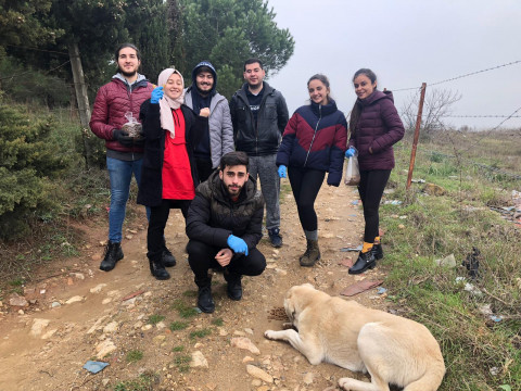 MUHAK Ormandaki Köpekleri Besledi